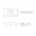 Раковина Jacob Delafon Madeleine EXCM112-00, 100 x 45 см, белая EXCM112-00