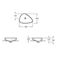 Раковина Jacob Delafon Nouvelle Vague Vessel EVI302-HYC, 56 х 40 см, цвет white marble EVI302-HYC