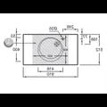 Раковина Jacob Delafon Odeon Rive Gauche EXAV112-Z-00, 90 см, белая EXAV112-Z-00