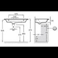 Раковина Jacob Delafon Odeon Rive Gauche EXAV112-Z-00, 90 см, белая EXAV112-Z-00