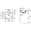 Раковина Jacob Delafon Patio E4152-00 45 х 35 см E4152-00
