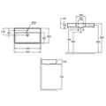 Раковина Jacob Delafon Vivienne EXBI112-00, 80 х 46 см, белая EXBI112-00