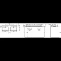 Раковина Jacob Delafon Vivienne, EXX112-00, 140 см, двойная, белая EXX112-00