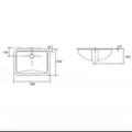 Раковина встраиваемая Jacob Delafon (Kohler) Ladena 2215T-M-0, 60 x 40 см, цвет белый 2215T-M-0
