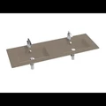 Раковина двойная стеклянная Jacob Delafon Vox EB2100-DD4, 140 х 46 см, коричневая глянцевая EB2100-DD4