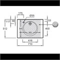 Раковина из огнеупорной керамики Jacob Delafon Odeon Rive Gauche EXAX112-Z-00, 70 см, белая EXAX112-Z-00