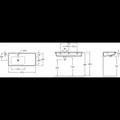 Раковина мебельная Jacob Delafon Vox EXAD112-Z-00, 100 х 46 см, крыло слева EXAD112-Z-00