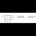 Раковина накладная Jacob Delafon Vox EVF002-00, 60 х 40 см, без переливного отверстия EVF002-00