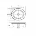 Раковина полувстраиваемая Jacob Delafon (Kohler) Harken 21780T-0, 53.2 x 45 см, цвет белый 21780T-0