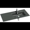 Раковина стеклянная Jacob Delafon Vox EB2102-DD2, 100 х 46 см, правая, серая глянцевая EB2102-DD2