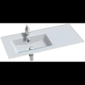 Раковина стеклянная Jacob Delafon Vox EB2103-DD1, 100 х 46 см, левая, белая глянцевая EB2103-DD1