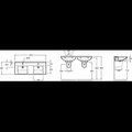 Раковина столешница двойная Jacob Delafon Struktura, EXF112-00, 120 х 48 см, подвесная EXF112-00