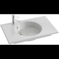 Раковина-столешница Jacob Delafon Odeon Rive Gauche EXAW112-Z-00, 80 см, с полированной нижней поверхностью (для установки на мебель) EXAW112-Z-00