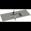 Раковина-столешница стеклянная Jacob Delafon VOX EB2101-DD2, 120 х 46 см, серая глянцевая EB2101-DD2