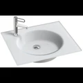 Стеклянная раковина Jacob Delafon Odeon Rive Gauche EB2560-DE1, 60 см, белый матовый EB2560-DE1