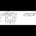 Стеклянная раковина Jacob Delafon Odeon Rive Gauche EB2560-DE1, 60 см, белый матовый EB2560-DE1