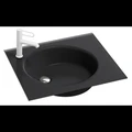Стеклянная раковина Jacob Delafon Odeon Rive Gauche EB2560-DE2, 60 см, черный матовый EB2560-DE2
