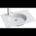 Стеклянная раковина Jacob Delafon Odeon Rive Gauche EB2561-DE1, 70 см, белый матовый EB2561-DE1