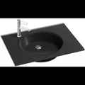 Стеклянная раковина Jacob Delafon Odeon Rive Gauche EB2561-DE2, 70 см, черный матовый EB2561-DE2