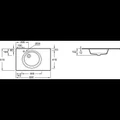 Стеклянная раковина Jacob Delafon Odeon Rive Gauche EB2562-DE1, 80 см, белый матовый EB2562-DE1