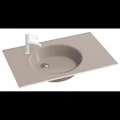 Стеклянная раковина Jacob Delafon Odeon Rive Gauche EB2562-DE3, 80 см, бронза матовая EB2562-DE3