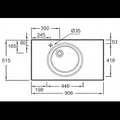 Стеклянная раковина Jacob Delafon Odeon Rive Gauche EB2563-DE2, 90 см, черный матовый EB2563-DE2