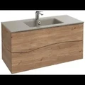Стеклянная раковина Jacob Delafon Sherwood EB1830RU-DE5 100 см, матовый базальт EB1830RU-DE5
