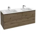 Стеклянная раковина Jacob Delafon Sherwood EB1831RU-DE1 120 см, белый матовый EB1831RU-DE1