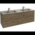 Стеклянная раковина Jacob Delafon Sherwood EB1832RU-DE5 140 см, матовый базальт EB1832RU-DE5