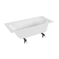 Ванна из искусственного камня Jacob Delafon Elit E6D361RU-00, 170 х 70 см, с каркасом, белая E6D361RU-00