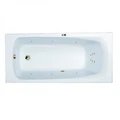Гидромассажная акриловая ванна  Jacob Delafon Patio E6812RU-01 LINE BR, 170 х 70 см, каркас в подарок, белая, форсунки бронза E6812RU-01 LINE BR