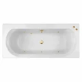 Гидромассажная акриловая ванна Jacob Delafon Elise E60279RU-01 SOFT GL, 170 x 75 см, белая, форсунки золото E60279RU-01 SOFT GL