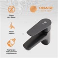 Orange Loop M26-021b однозахватный смеситель для раковины без донного клапана. Цвет:чёрный M26-021b