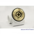 Гидромассажная акриловая ванна Jacob Delafon Evok E60342-00 LINE BR, 200 х 100 см, с регулируемыми ножками, белая, форсунки бронза E60342-00 LINE BR