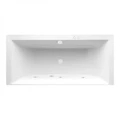 Гидромассажная акриловая ванна Jacob Delafon Evok E60342-00 SOFT WH, 200 х 100 см, с регулируемыми ножками, белая, форсунки белые E60342-00 SOFT WH