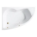 Гидромассажная акриловая ванна Jacob Delafon Micromega Duo Chromo E60221RU-00 SOFT GL, 170 х 105 см, левая, белая, форсунки золото E60221RU-00 SOFT GL
