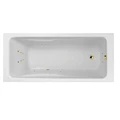 Гидромассажная акриловая ванна Jacob Delafon Odeon Up E60491RU-00 ULTRA NANO GL, 170 x 75 см, белая, форсунки золото E60491RU-00 ULTRA NANO GL
