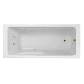 Гидромассажная акриловая ванна Jacob Delafon Odeon Up E6057RU-00 ULTRA NANO GL, 160 х 75 см, белая, форсунки золото E6057RU-00 ULTRA NANO GL