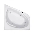 Гидромассажная акриловая ванна Jacob Delafon Odeon Up E6070RU-00 LINE CR, 140 х 140 см, белая, форсунки хром E6070RU-00 LINE CR