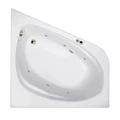 Гидромассажная акриловая ванна Jacob Delafon Odeon Up E6070RU-00 SOFT BR, 140 х 140 см, белая, форсунки бронза E6070RU-00 SOFT BR
