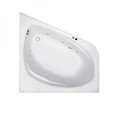 Гидромассажная акриловая ванна Jacob Delafon Odeon Up E6070RU-00 SOFT CR, 140 х 140 см, белая, форсунки хром E6070RU-00 SOFT CR