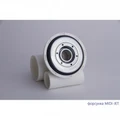 Гидромассажная акриловая ванна Jacob Delafon Odeon Up E6070RU-00 SOFT CR, 140 х 140 см, белая, форсунки хром E6070RU-00 SOFT CR