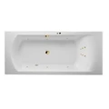 Гидромассажная акриловая ванна Jacob Delafon Ove E60143RU-00 LINE GL, 180 x 80 см, белая, форсунки золото E60143RU-00 LINE GL