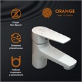 Orange Loop M26-021w однозахватный смеситель для раковины без донного клапана. Цвет: белый M26-021w