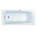 Гидромассажная акриловая ванна Jacob Delafon Patio E6810RU-01 LINE BR,  150 х 70 см, каркас в подарок, белая, форсунки бронза E6810RU-01 LINE BR