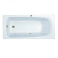 Гидромассажная акриловая ванна Jacob Delafon Patio E6810RU-01 SOFT BR,  150 х 70 см, каркас в подарок, белая, форсунки бронза E6810RU-01 SOFT BR