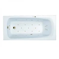 Гидромассажная акриловая ванна Jacob Delafon Patio E6810RU-01 ULTRA BR,  150 х 70 см, каркас в подарок, белая, форсунки бронза E6810RU-01 ULTRA BR