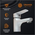 Orange Loop M26-021w однозахватный смеситель для раковины без донного клапана. Цвет: белый M26-021w