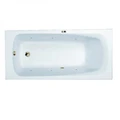 Гидромассажная акриловая ванна Jacob Delafon Patio E6812RU-01 SOFT BR, 170 х 70 см, каркас в подарок, белая, форсунки бронза E6812RU-01 SOFT BR
