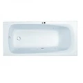 Гидромассажная акриловая ванна Jacob Delafon Patio E6812RU-01 SOFT CR, 170 х 70 см, каркас в подарок, белая, форсунки хром E6812RU-01 SOFT CR